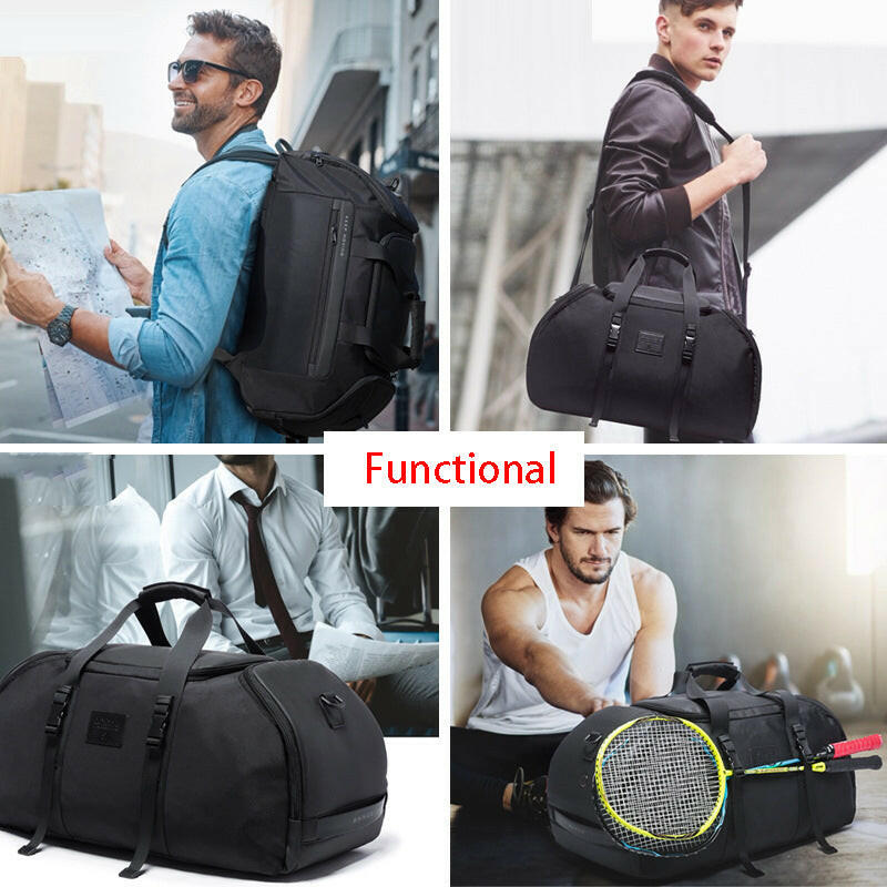 New Cool Fashion Large Capacity Multi-Compartment Backpack Men's Backpack All-Match Outdoor Travel Bag Multi-Purpose.