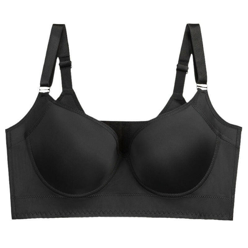 Cross-border large size bra glossy beautiful back large size non-running cup underwire bra.