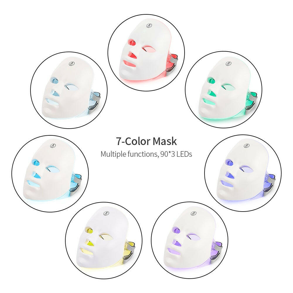 USB Rechargeable LED Photon Facial Mask – Skin Rejuvenation & Beauty Therapy.