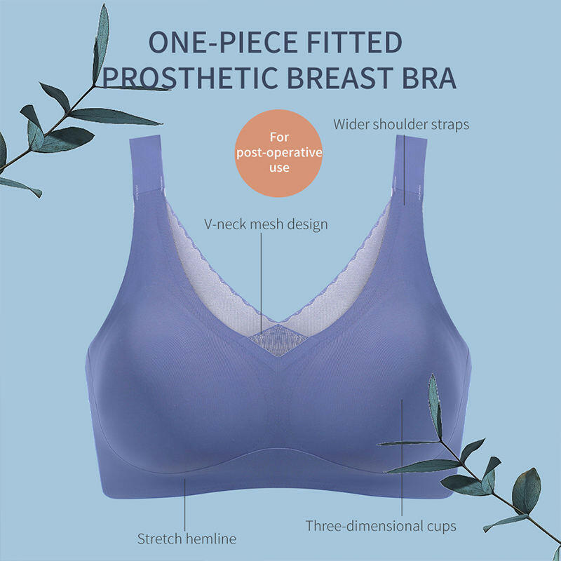 Artificial Breast Bra for Breast Removal Surgery – Silicone Women's Fake Breast & Fake Chest 2-in-1 Bra.