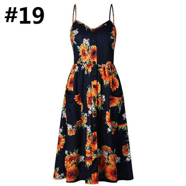 Sexy Women Floral Sleeveless Long Dresses