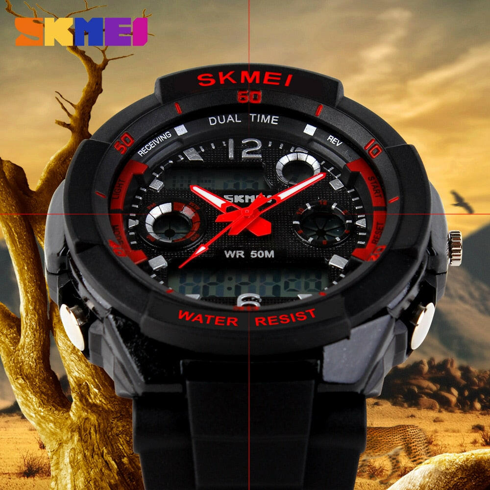 Skmei 1060 S Shock Fashion Men Sports Watch - Multifunctional Analog Quartz Digital Military Relogio Masculino.