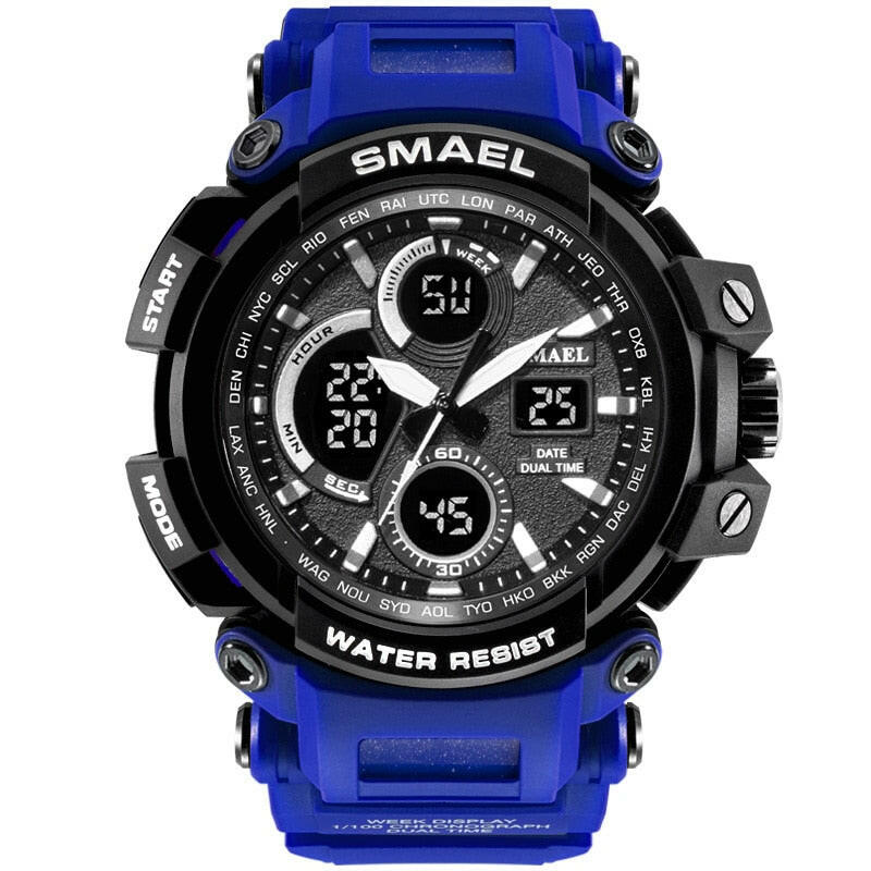 SMAEL 1708B Sport Watches Waterproof Men Watch LED Digital Watch Military Male Clock Relogio Masculino erkek kol saati Men Watch.