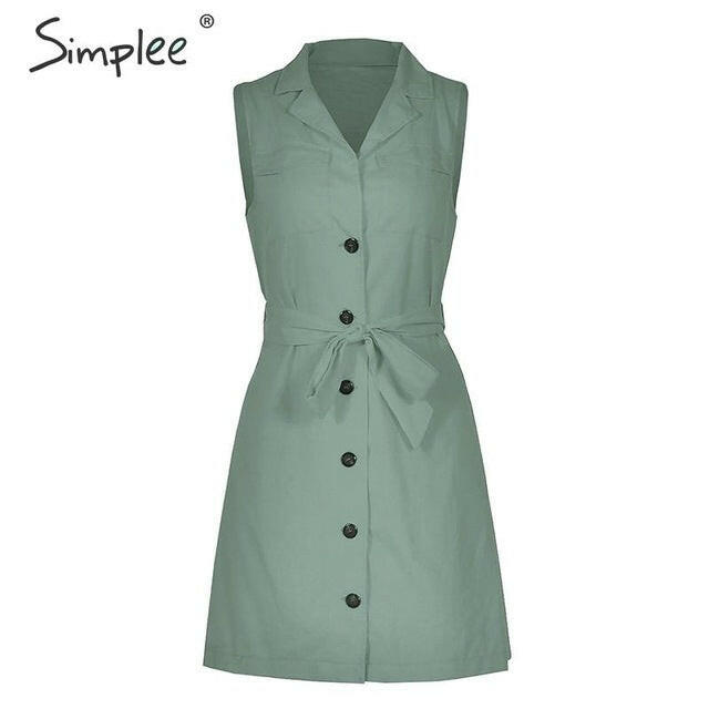 Elegant Short Women Blazer Dress Sexy Bow Tie Belt Female V-neck Summer Shirt Dresses.