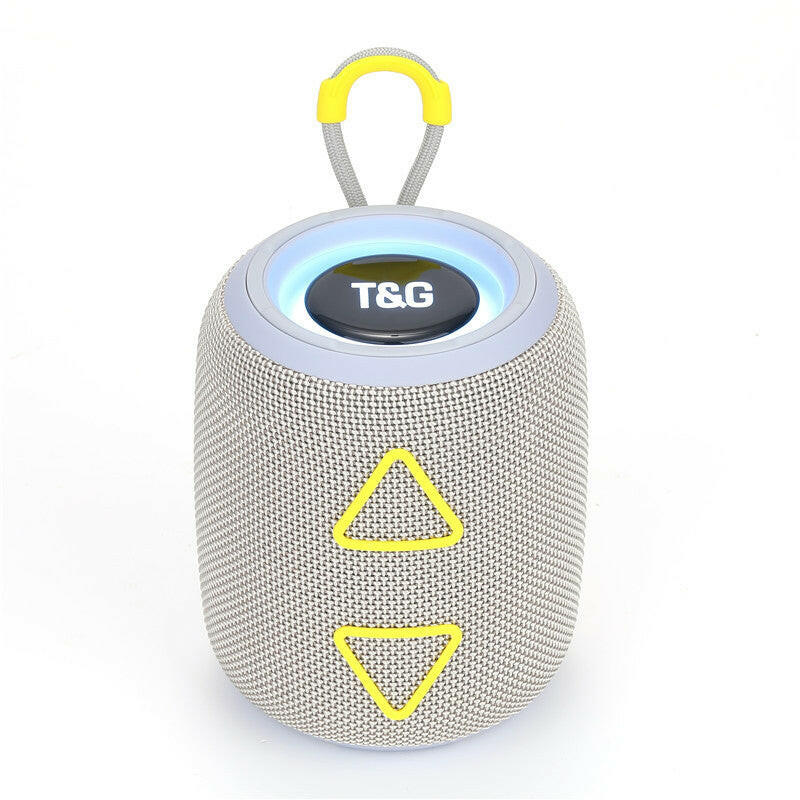 TG655 Portable Fabric Bluetooth Speaker – Mini Wireless Outdoor Subwoofer with LED Lights.