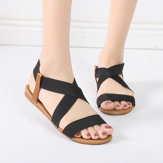 Gladiator Sandals Summer Sandals Women Casual Shoes Female Women Flat Rome Feminina Sandals Soft Bottom Sandalia.