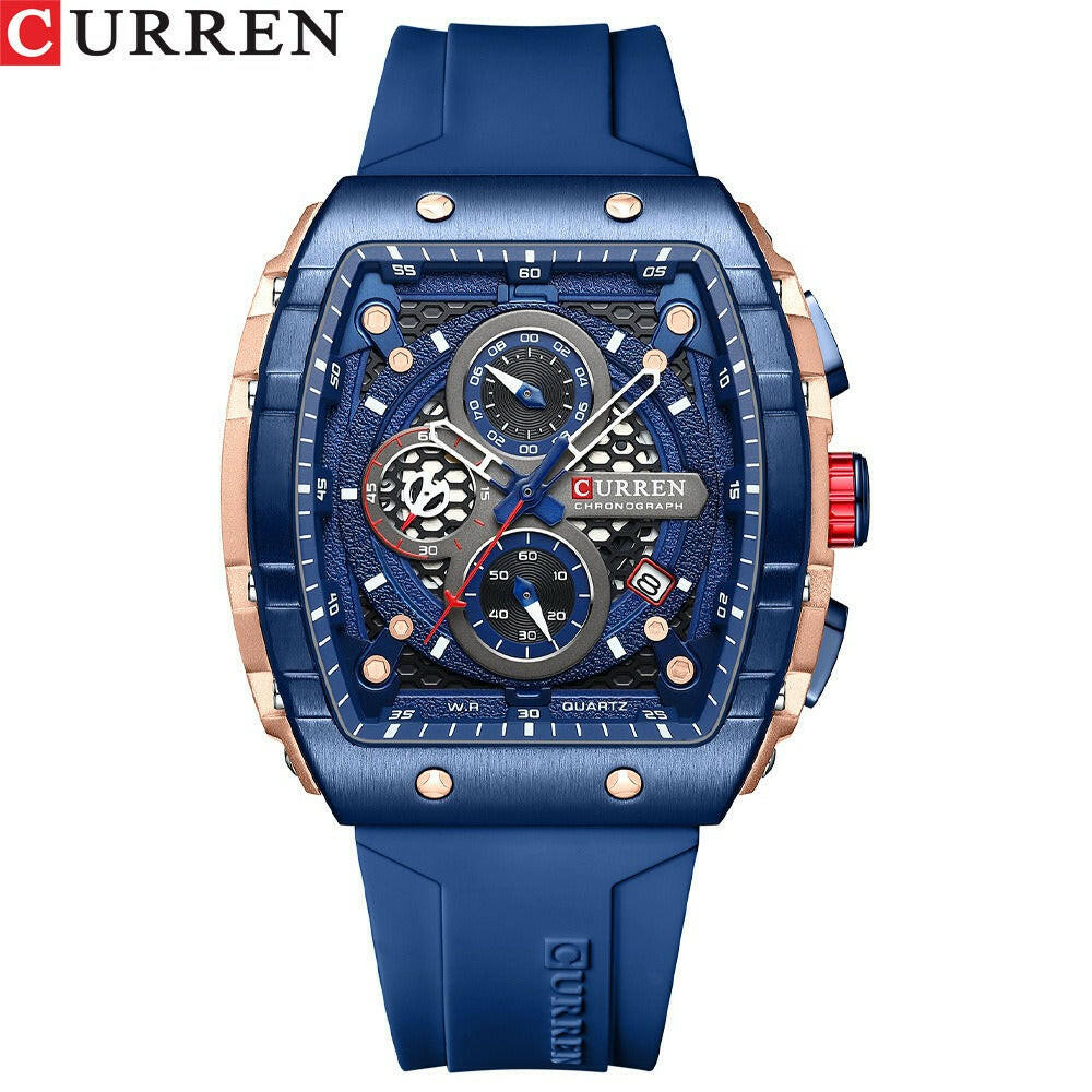 CURREN 8442 Men’s Waterproof Multifunctional Watch.