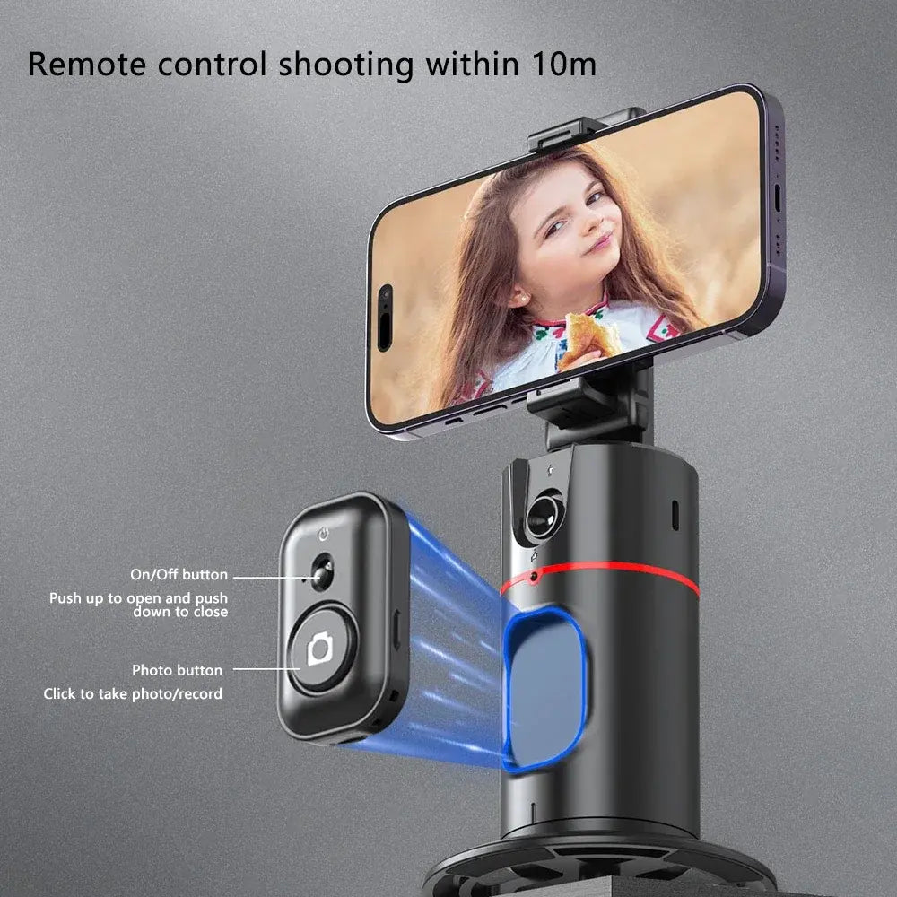 360 Auto Face Tracking Gimbal Auto Tracking Phone Holder Smart Selfie Gimbal Stabilizer with Gesture Control.