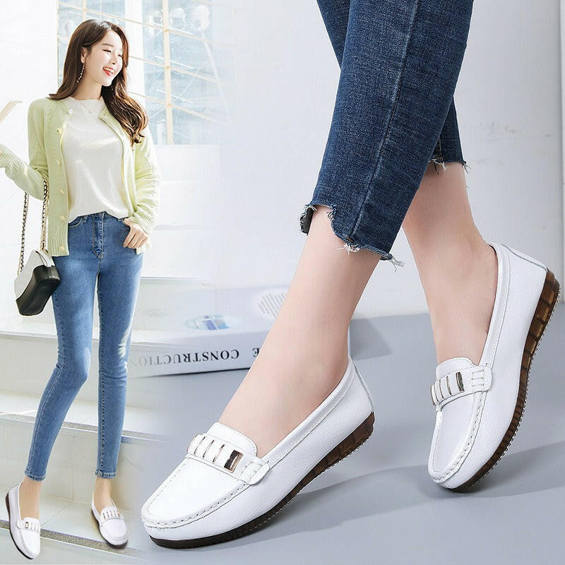 Women’s Korean Leather Flats.