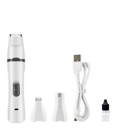 Multifunction 3 IN 1 Pet Grooming Machine Dog Cat Hair Trimmer Pets Clippers Nail Grinding & Foot Hair Trimmer USB Rechargeable.