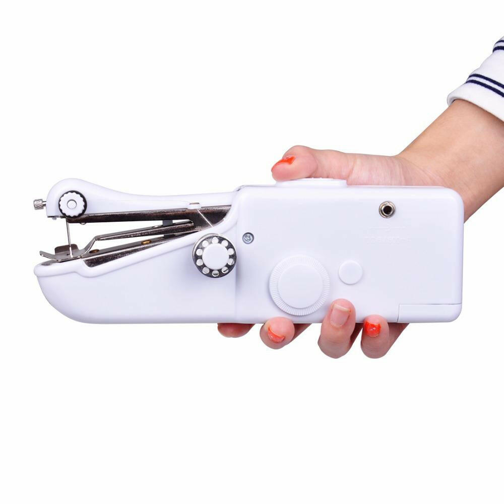 Mini Handheld Sewing Machine Portable Needlework Cordless Household Handy Stitch Electric Clothes Fabric Sewing Tools.