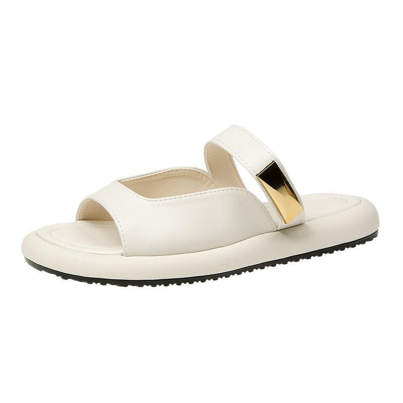 Sandal Slippers for Women Wearing Flat Bottomed Casual Beach Shoes In Summer, Fairy Style Flip Flops.