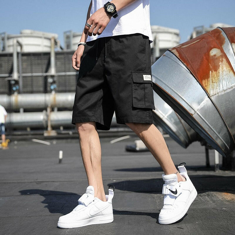 Men's Summer Cargo Sports Shorts - Trendy Beach and Casual Wear.