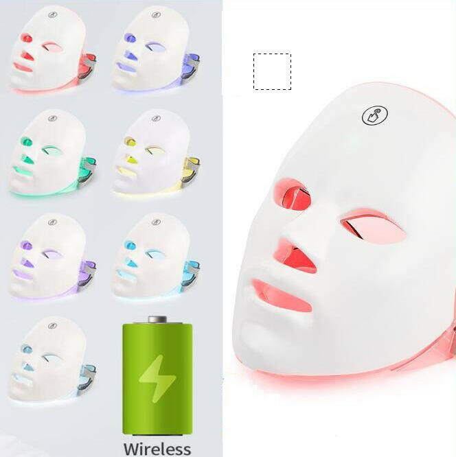 USB Rechargeable LED Photon Facial Mask – Skin Rejuvenation & Beauty Therapy.