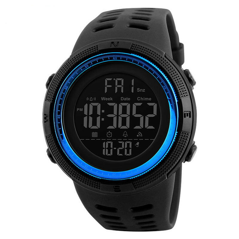 Mens Sports Watches Dive 50m Digital LED Military Watch Men Fashion Casual Electronics Wristwatches.