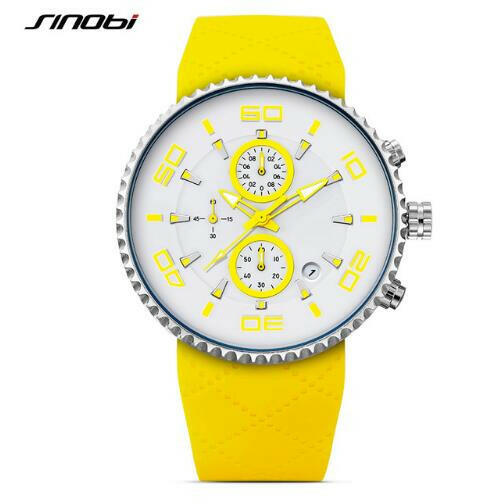 SINOBI Men's Sports Stopwatch Quartz Watch.