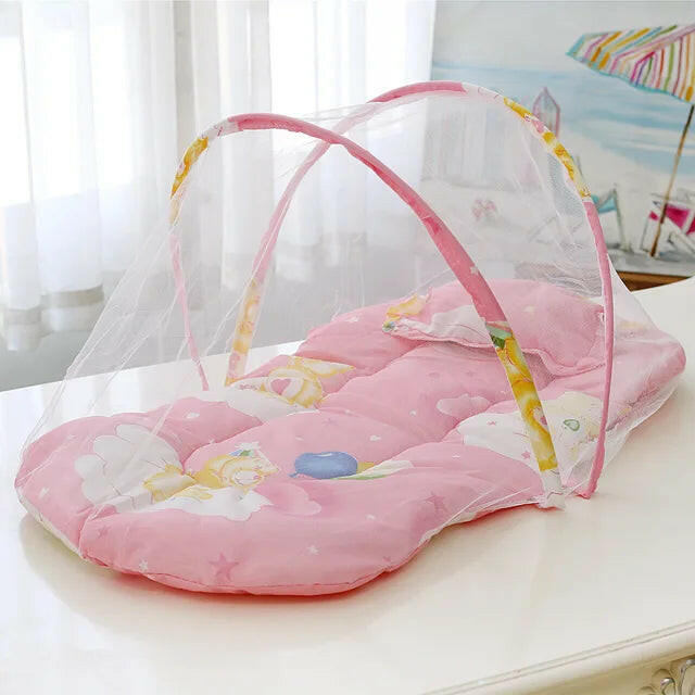 New Baby Folding Mosquito Net – Bottomless Mongolian Yurt Design.