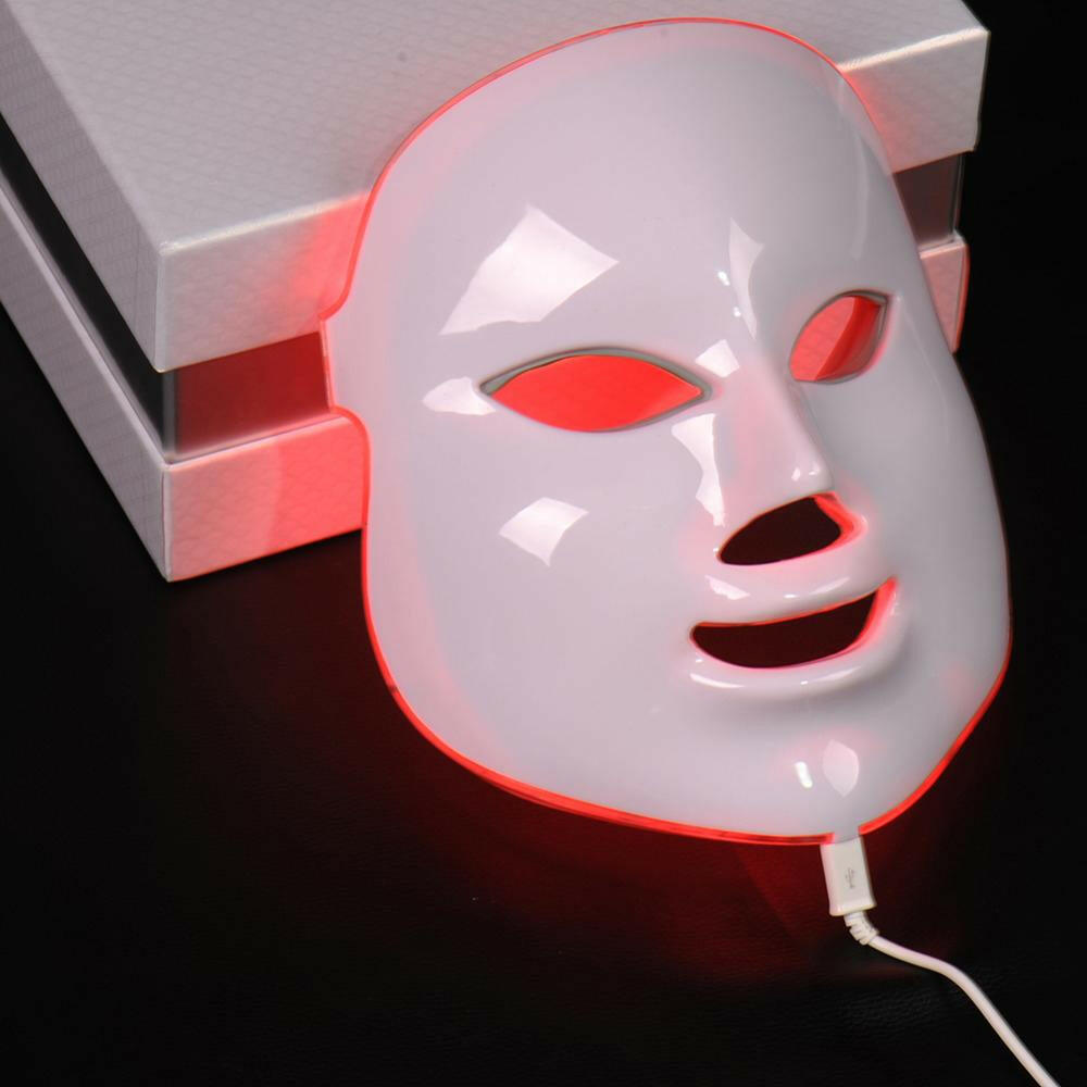 7-Color LED Photon Facial & Neck Mask – Advanced Skin Rejuvenation & Anti-Aging Therapy.