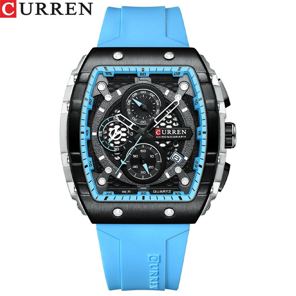 CURREN 8442 Men’s Waterproof Multifunctional Watch.