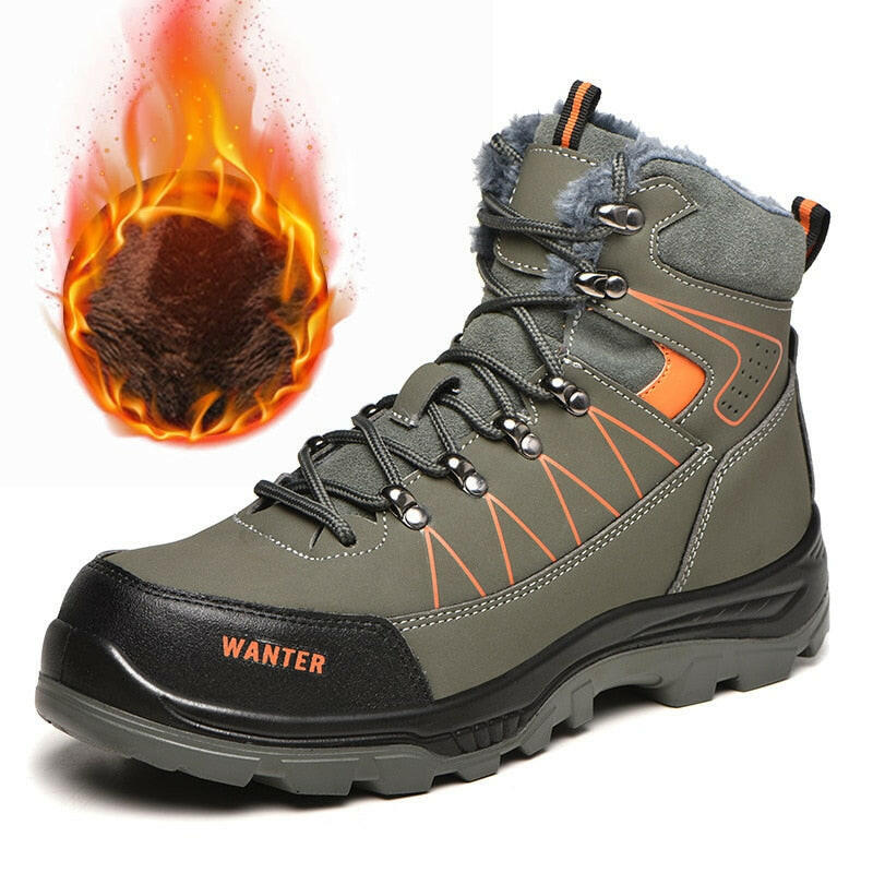 Men’s Winter Steel Toe Safety Boots – Durable & Protective Work Shoes.