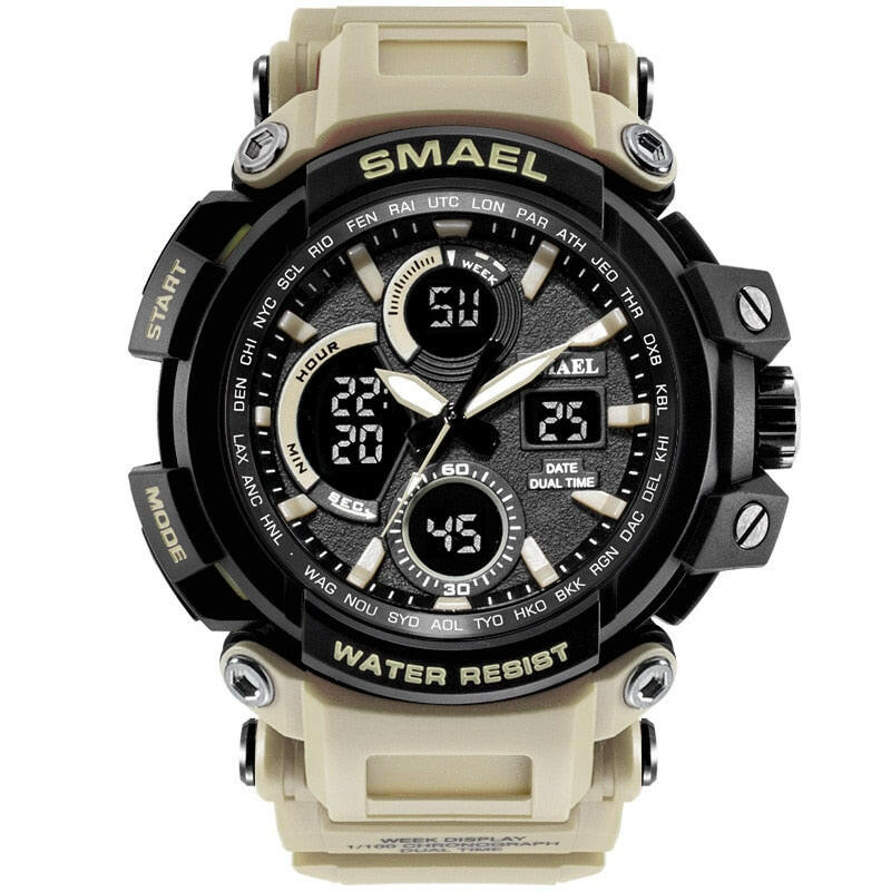 SMAEL 1708B Sport Watches Waterproof Men Watch LED Digital Watch Military Male Clock Relogio Masculino erkek kol saati Men Watch.