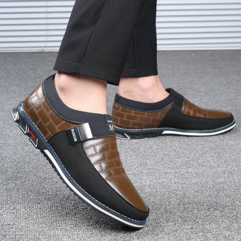 XPAY Genuine Leather Men Casual Shoes Brand 2019 Mens Loafers Moccasins Breathable Slip on Black Driving Shoes Plus Size 38-46.