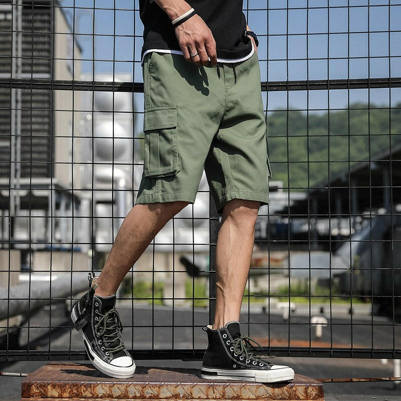 Men's Summer Cargo Sports Shorts - Trendy Beach and Casual Wear.