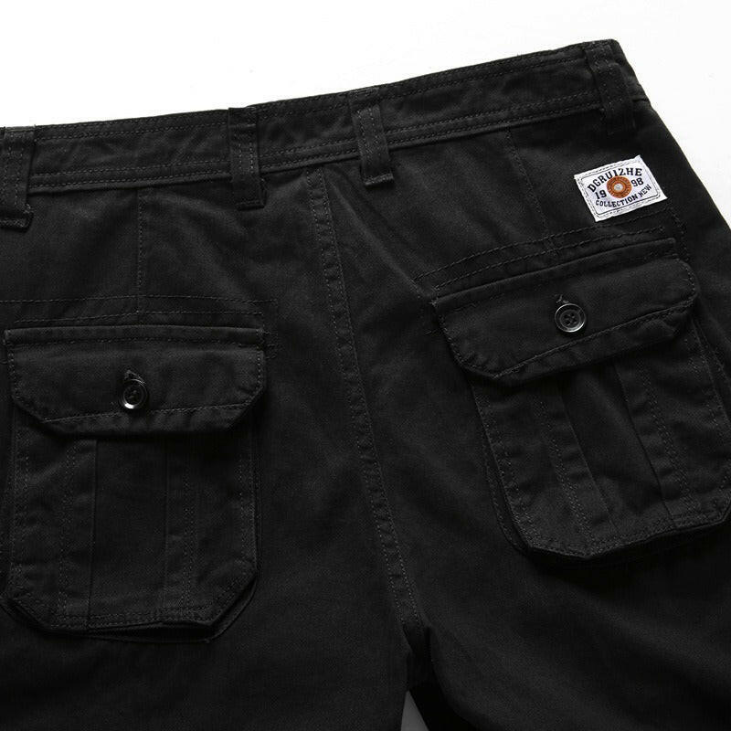 Mens Pants Summer Casual Pants Mens Capris Loose Cargo Pants Cotton Shorts Mens Large Sweatpants Pants.