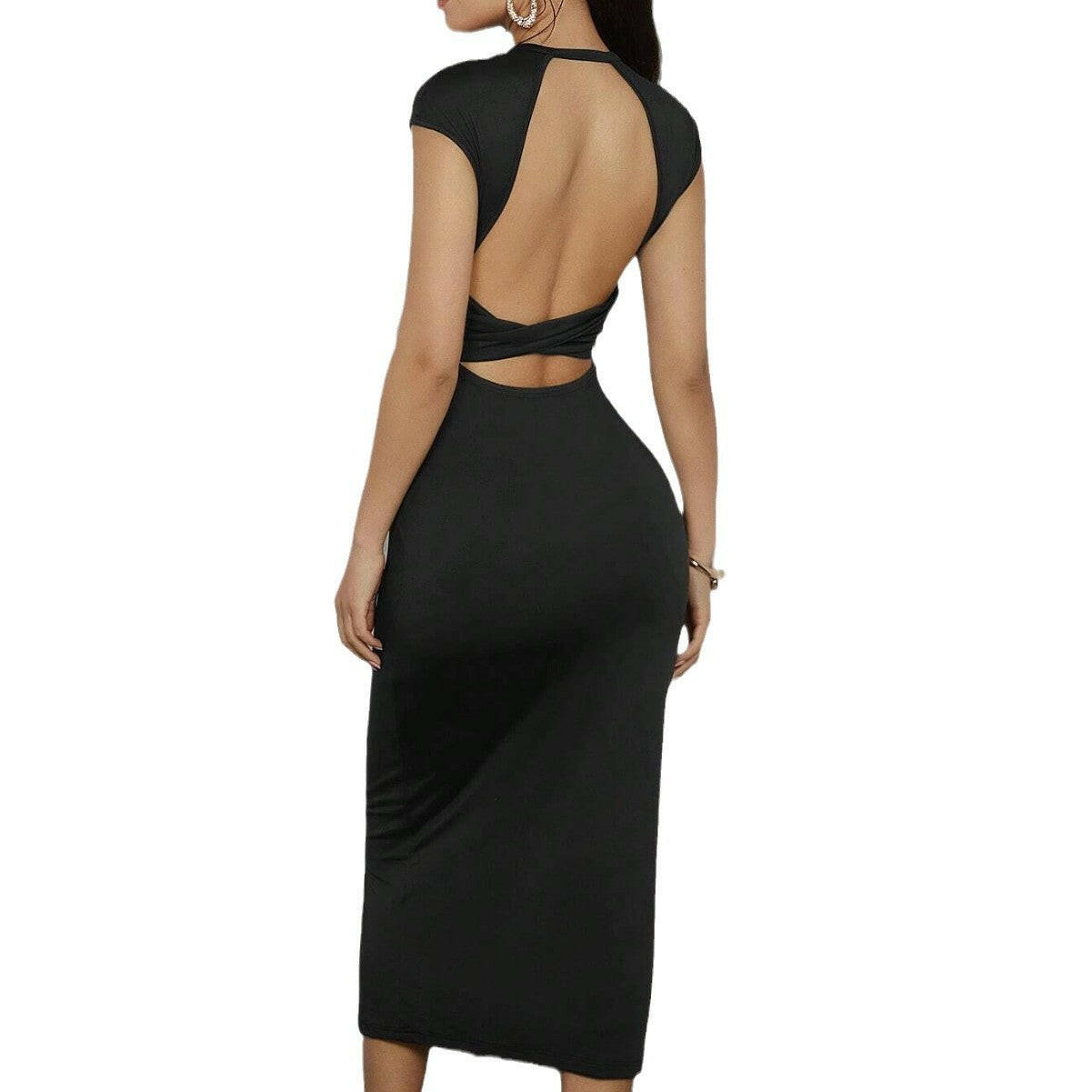 Women's Sexy and Pure Desire Dress - Spring and Summer Backless Design Niche Long Skirt.