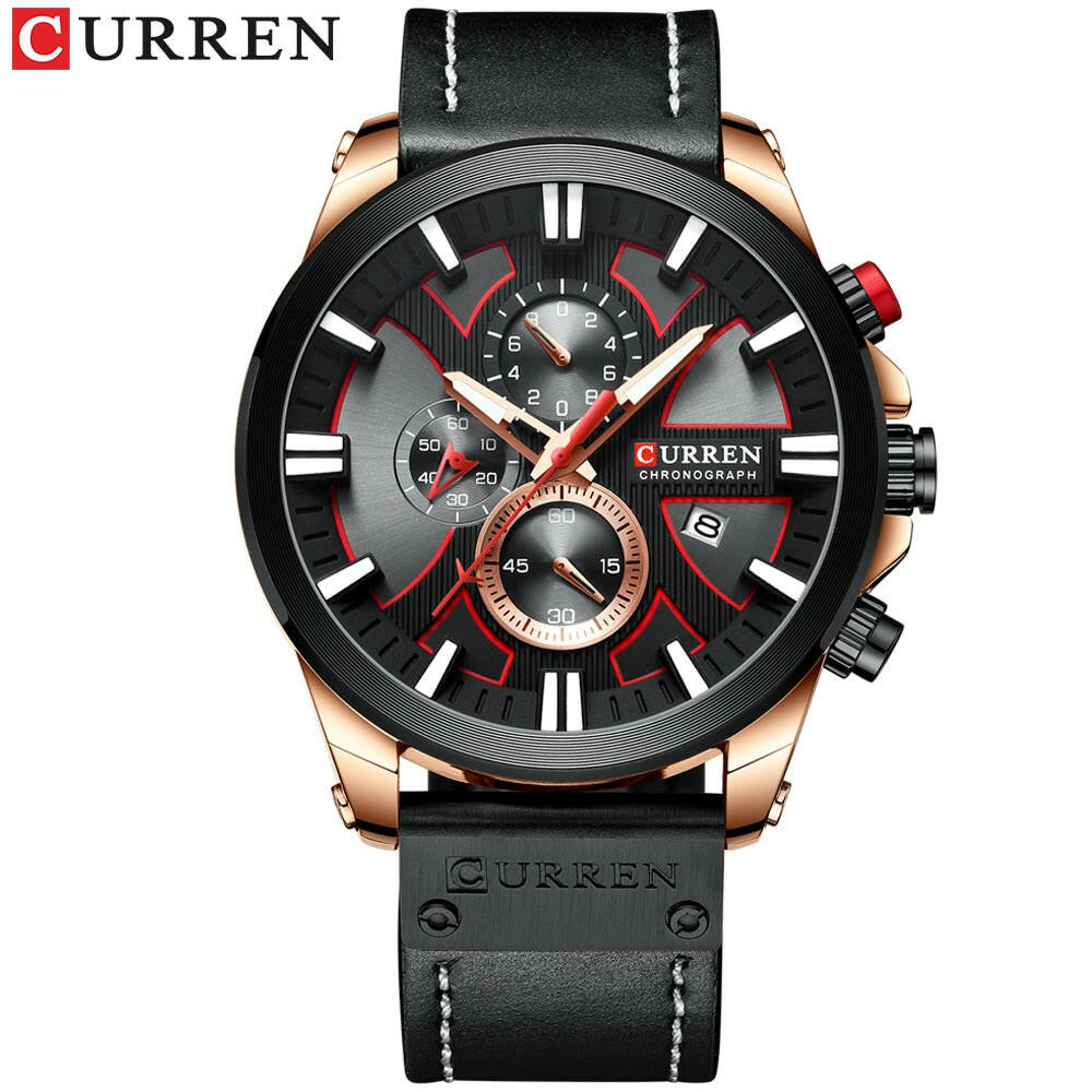 CURREN Chronograph Sport Men's Quartz Watch.