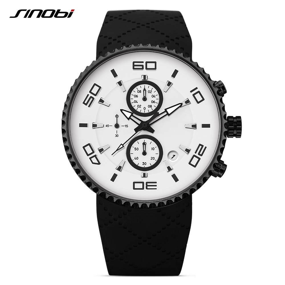 SINOBI Men's Sports Stopwatch Quartz Watch.