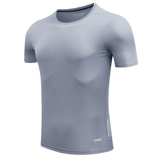 Men’s Quick-Dry Running T-Shirt – Slim Fit Athletic Sports Tee.