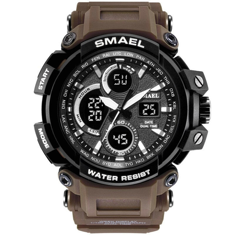 SMAEL 1708B Sport Watches Waterproof Men Watch LED Digital Watch Military Male Clock Relogio Masculino erkek kol saati Men Watch.