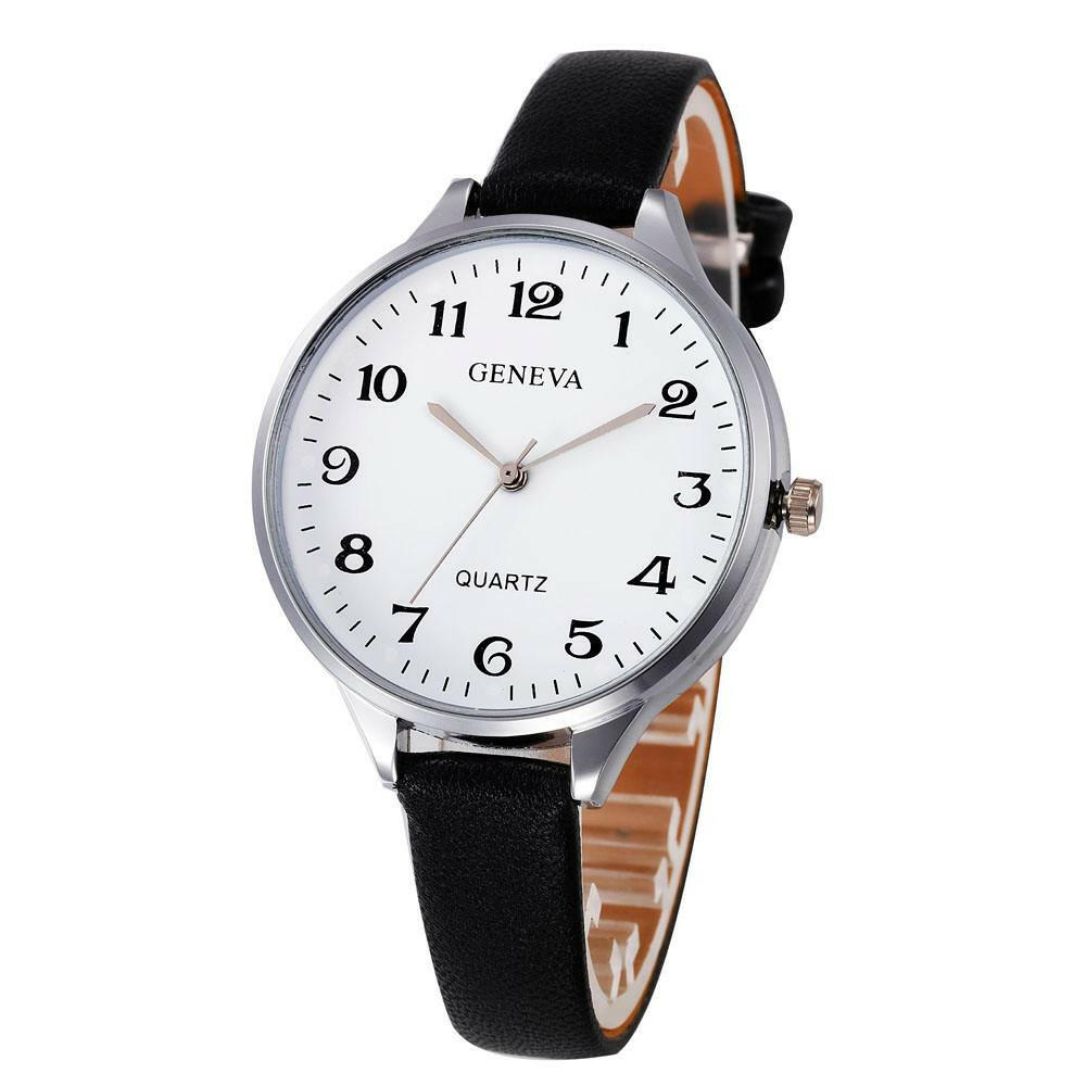 Women’s Bracelet Faux Leather Wrist Watch.