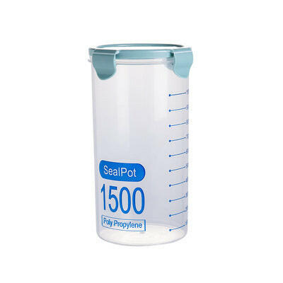 Transparent Plastic Sealed Jar Refrigerator Fresh-Keeping Jar Kitchen Grain Storage Box Food Storage Storage Tank.