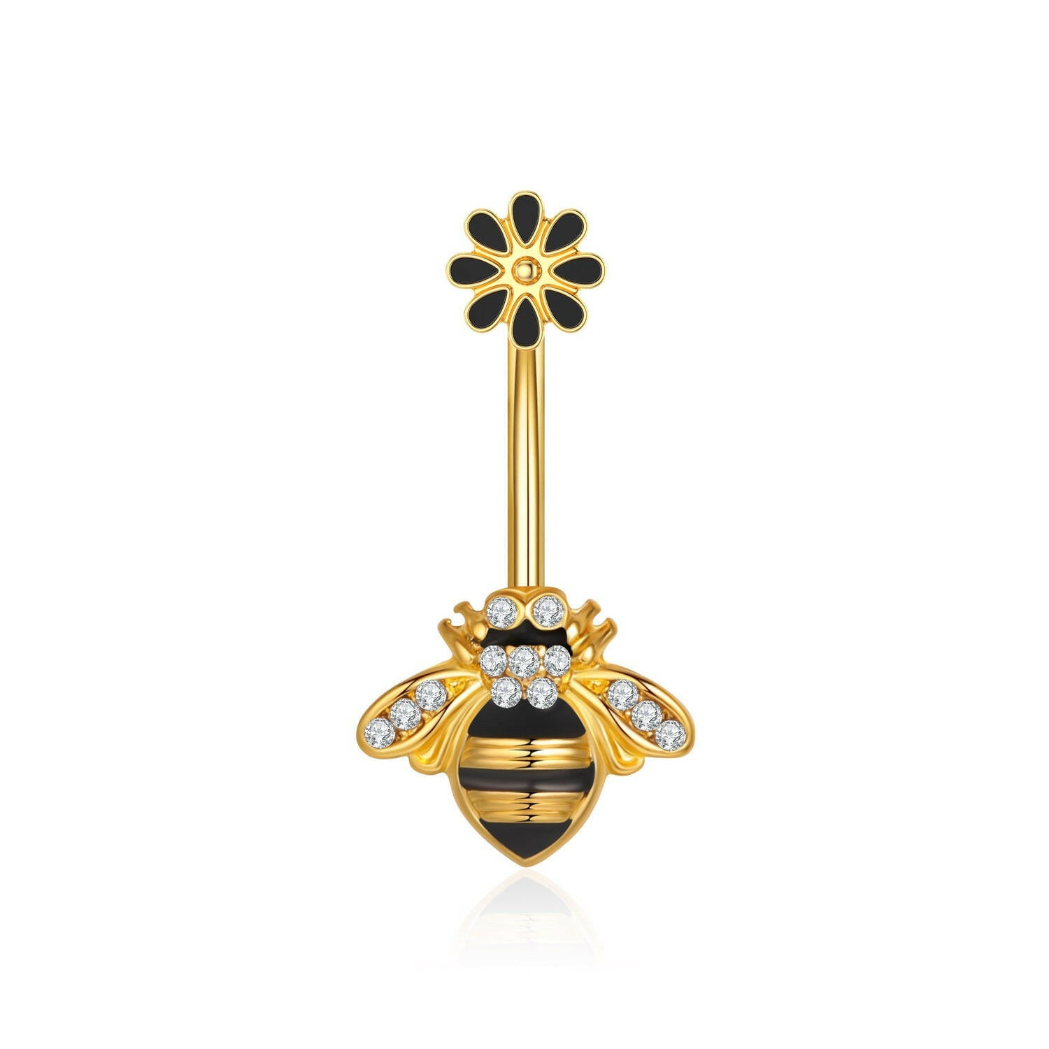 Creative Bat & Bee Navel Ring – Women's Body Piercing Jewelry.