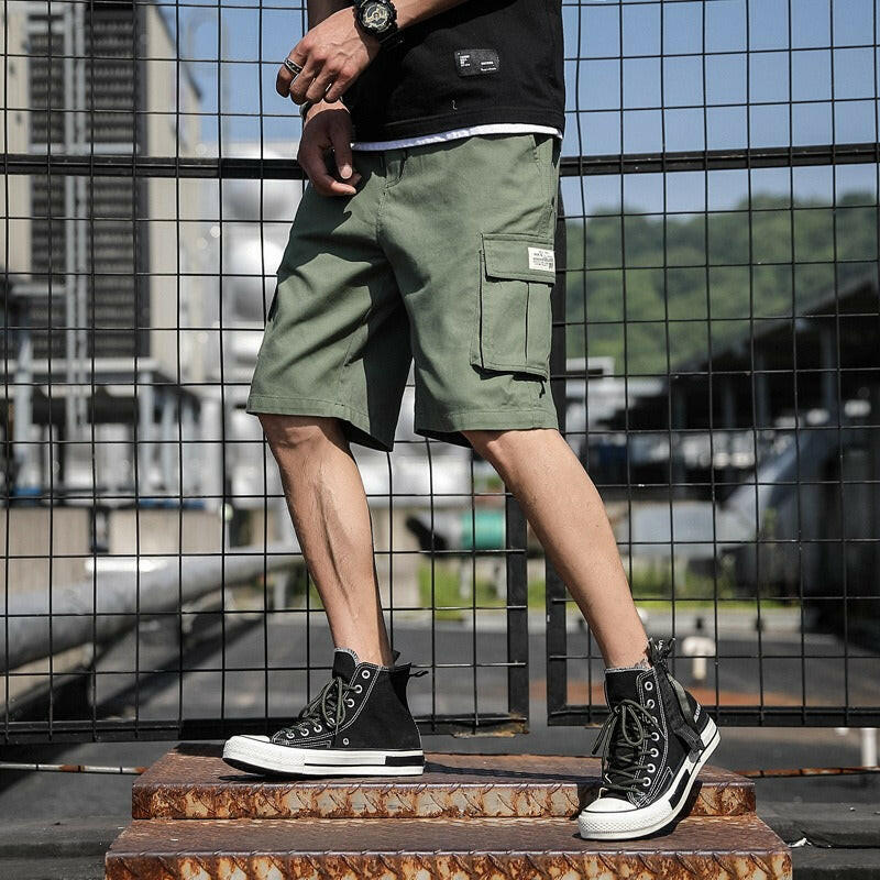 Men's Summer Cargo Sports Shorts - Trendy Beach and Casual Wear.