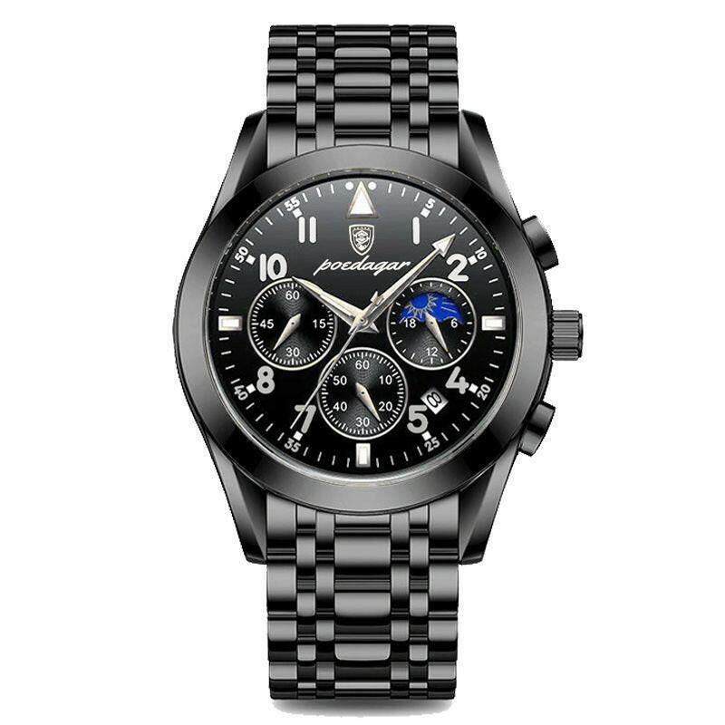 New Black Technology Men's Watch | Korean Fashion Trend Quartz Watch.