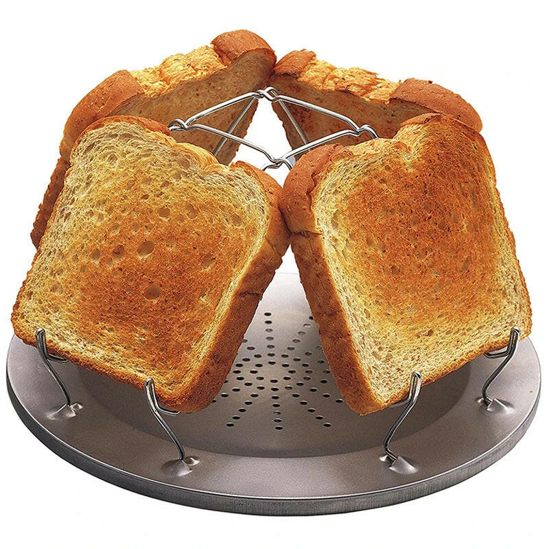 Simple Portable Stainless Steel Toast Rack Outdoor Camping Toaster Folding Portable Grill Multi-Purpose Stove Grill High Quality.