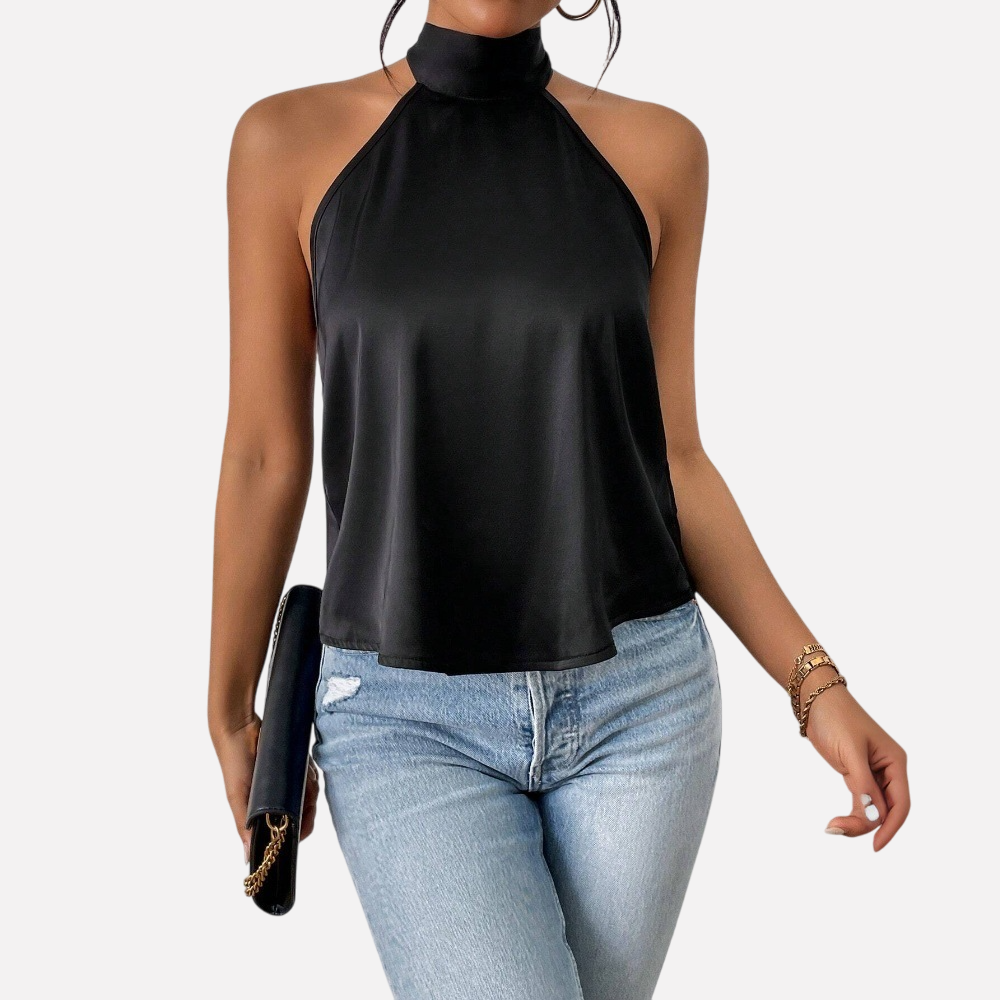 Women's Sexy Neck-Hanging Vest – Spring & Summer Backless Design Beautiful Back Top.