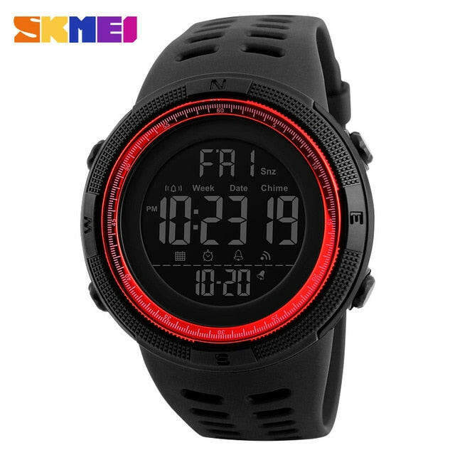 Mens Sports Watches Dive 50m Digital LED Military Watch Men Fashion Casual Electronics Wristwatches.