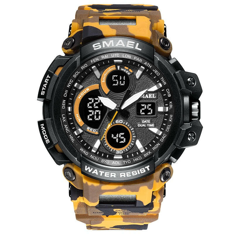 SMAEL 1708B Sport Watches Waterproof Men Watch LED Digital Watch Military Male Clock Relogio Masculino erkek kol saati Men Watch.