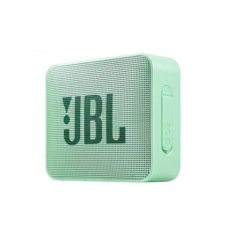 JBL Go 2 Mini Portable Wireless IPX7 Waterproof Bluetooth Speaker with Subwoofer Bass Effect.