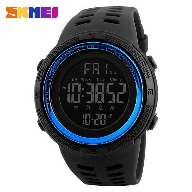 Mens Sports Watches Dive 50m Digital LED Military Watch Men Fashion Casual Electronics Wristwatches.