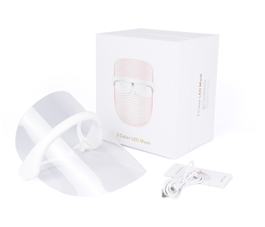 3-Color LED Light Therapy Face Mask – Anti-Aging & Skin Rejuvenation Device.