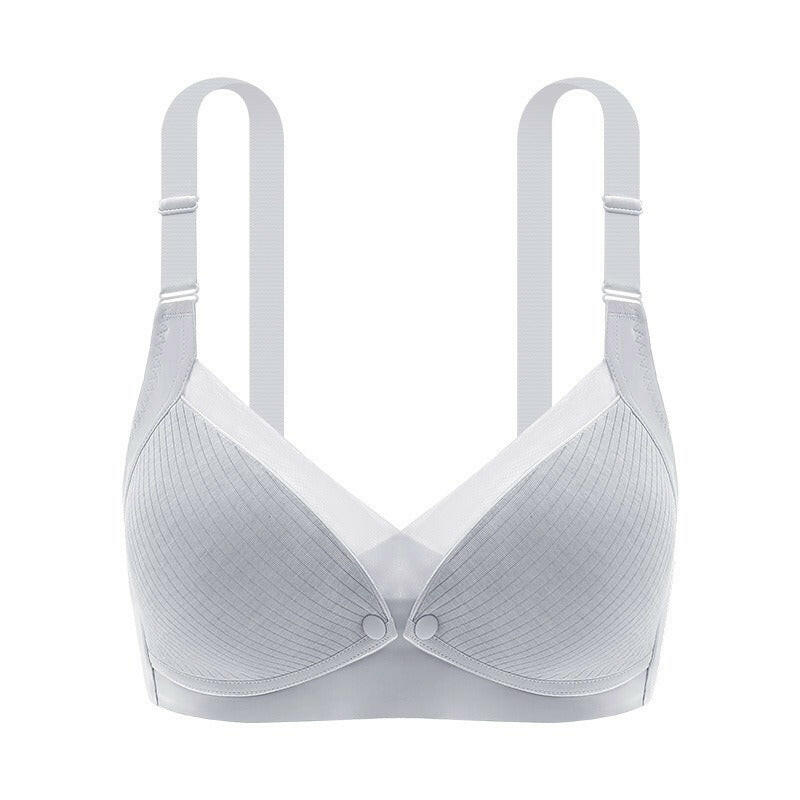 Nursing Underwear Maternity Underwear Front Open Buckle Thin Seamless Bra Cotton Lining Large Size Nursing Bra.