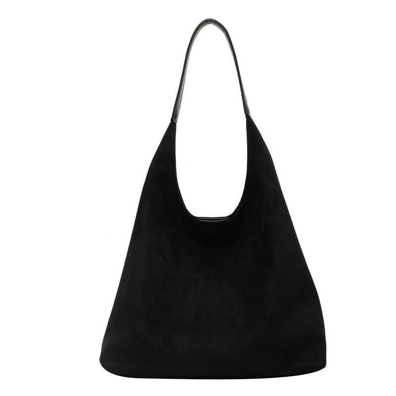 Bag for women large capacity simple tote bag retro and lazy suede big bun mother bag.