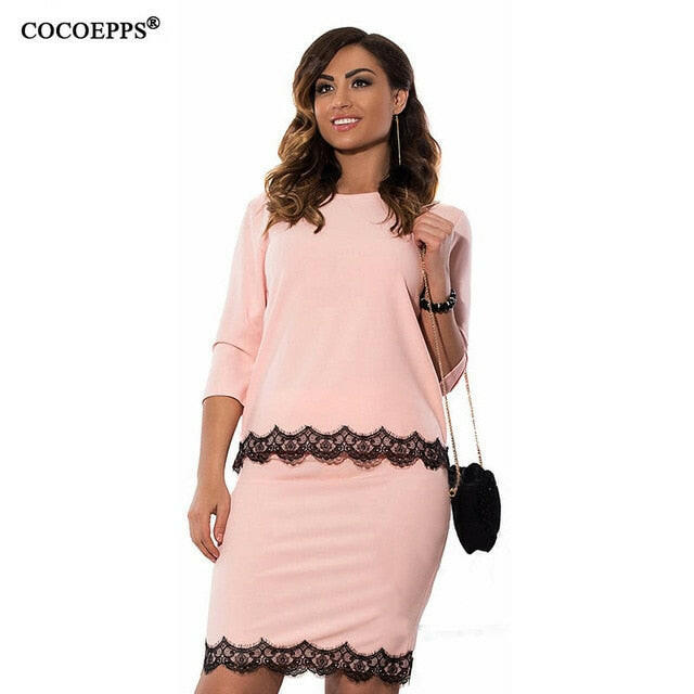 Summer Style Women Dress Plus Size Sexy 2 Piece Set Women Two Piece Outfits Set Party Dresses.