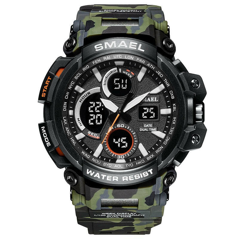 SMAEL 1708B Sport Watches Waterproof Men Watch LED Digital Watch Military Male Clock Relogio Masculino erkek kol saati Men Watch.