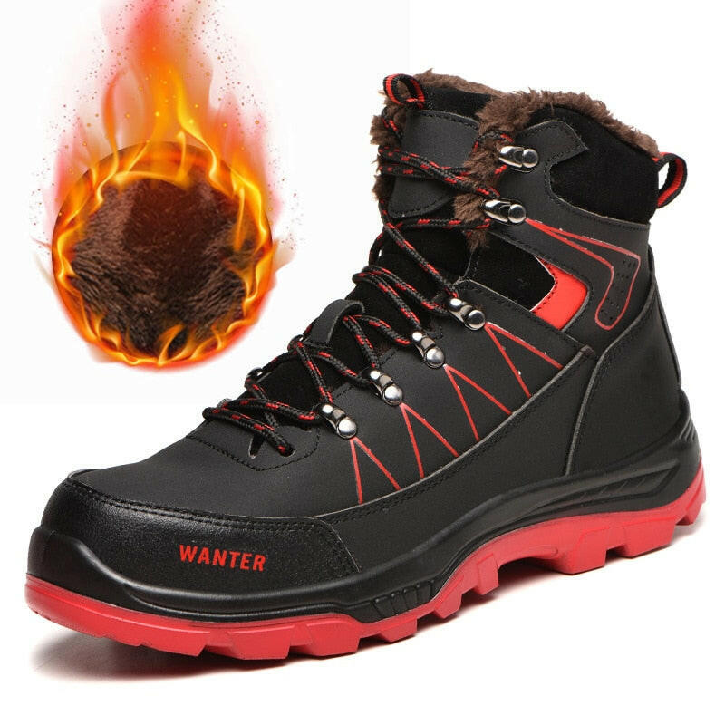 Men’s Winter Steel Toe Safety Boots – Durable & Protective Work Shoes.